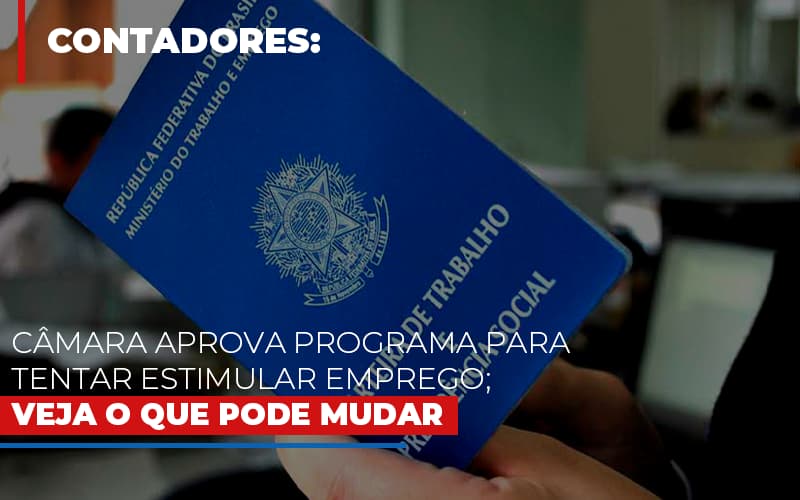 Camara Aprova Programa Para Tentar Estimular Emprego Veja O Que Pode Mudar Notícias E Artigos Contábeis - Terceirização Financeira | Hands Financeiro