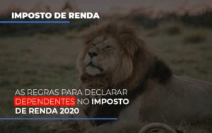 As Regras Para Declarar Dependentes No Imposto De Renda 2020 Notícias E Artigos Contábeis - Terceirização Financeira | Hands Financeiro