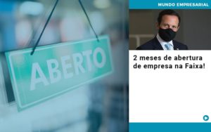2 Meses De Abertura De Empresa Na Faixa - Terceirização Financeira | Hands Financeiro
